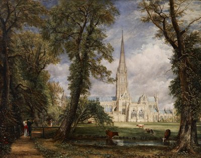 Catedral de Salisbury, do Jardim dos Bispos de John Constable